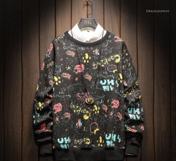 hoodies crew neck long sleeve floral print fashion style homme clothing casual apparel mens autumn designer, Black
hoodies crew neck long sleeve floral print fashion style homme clothing casual apparel mens autumn designer, Black