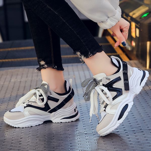 spring 2019 korean version sports shoes female ulzzang former student leisure muffin thicksoled daddy shoes 1902, Black
spring 2019 korean version sports shoes female ulzzang former student leisure muffin thicksoled daddy shoes 1902, Black