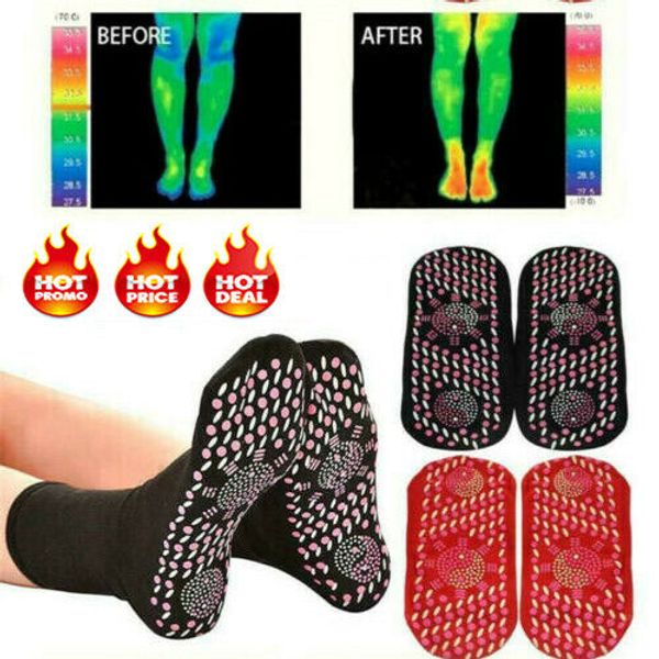 New Arrival Winter Warm Self Heating Magnetic Tourmaline Therapy Health Socks Infrared Foot Pain Foot Care Tools Socks