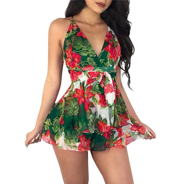 feitong 2018 summer vestidos women clothes women's v-neck floral printed mini shorts bandage beach party romper playsuit hot, Black;white
feitong 2018 summer vestidos women clothes women's v-neck floral printed mini shorts bandage beach party romper playsuit hot, Black;white