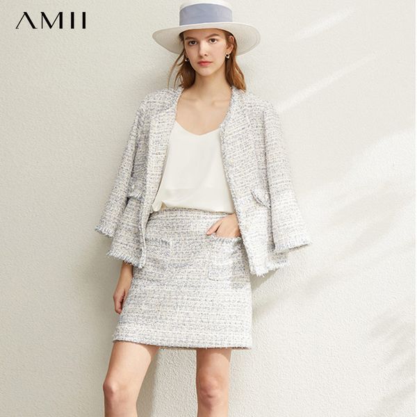 two piece dress amii office lady elegant set spring women sweet jacket high waist mini skirt female suits 12040108, White
two piece dress amii office lady elegant set spring women sweet jacket high waist mini skirt female suits 12040108, White