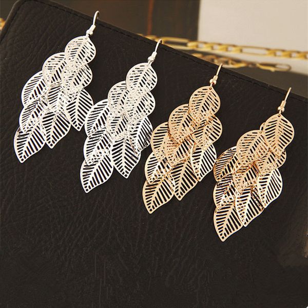 bohemian gold metal long drop multi-layer hollow tassel earrings summer women accessories leaf earings fashion jewelry 2020, Silver
bohemian gold metal long drop multi-layer hollow tassel earrings summer women accessories leaf earings fashion jewelry 2020, Silver