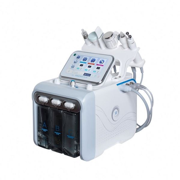 6 in 1 multi-functional beauty equipment h2 o2 water oxygen hydra facial dermabrasion skin clean aqua peel bio microcurrent ultrasound machi, Black;white
6 in 1 multi-functional beauty equipment h2 o2 water oxygen hydra facial dermabrasion skin clean aqua peel bio microcurrent ultrasound machi, Black;white