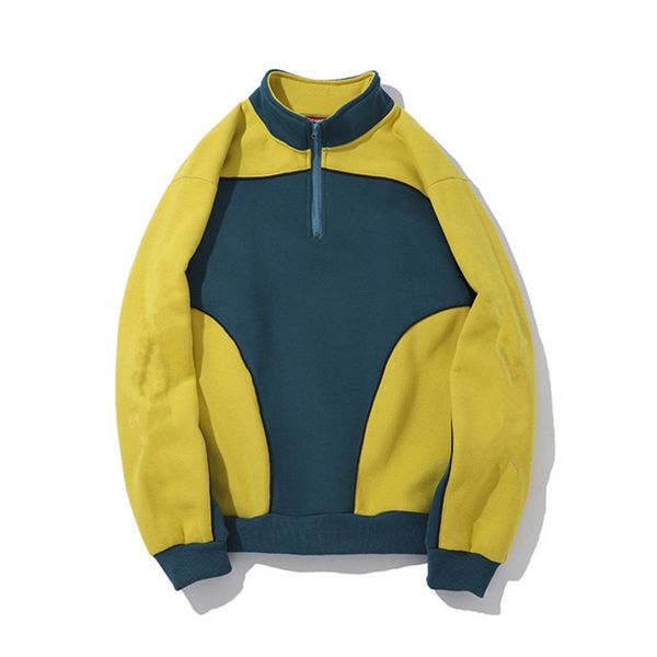 men autumn designer brand sweatshirts fashion panelled loose clothing casual couple pullover letter printed apparel with zipper, Black
men autumn designer brand sweatshirts fashion panelled loose clothing casual couple pullover letter printed apparel with zipper, Black
