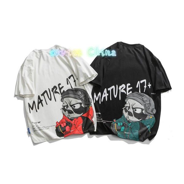 vintage clothing road 2020 summer new tide brand short-sleeved men cartoon letters printed loose hip-hop t-shirt men, White;black
vintage clothing road 2020 summer new tide brand short-sleeved men cartoon letters printed loose hip-hop t-shirt men, White;black