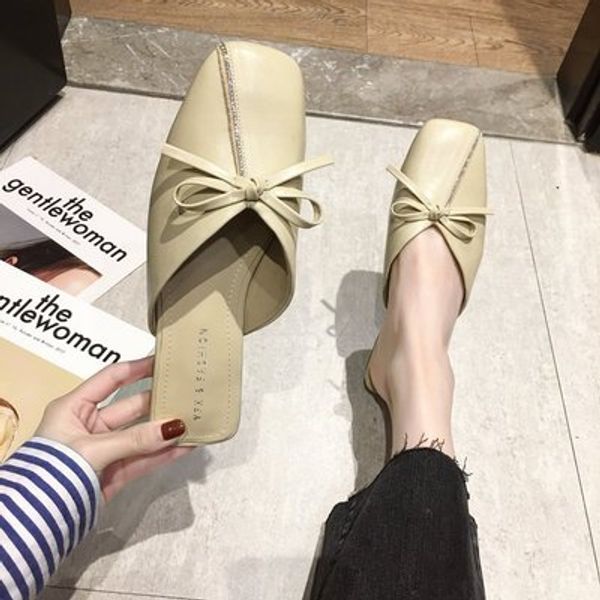 baotou half slippers women 2020 summer new rhinestone bow ladies slippers breathable low heel, Black
baotou half slippers women 2020 summer new rhinestone bow ladies slippers breathable low heel, Black