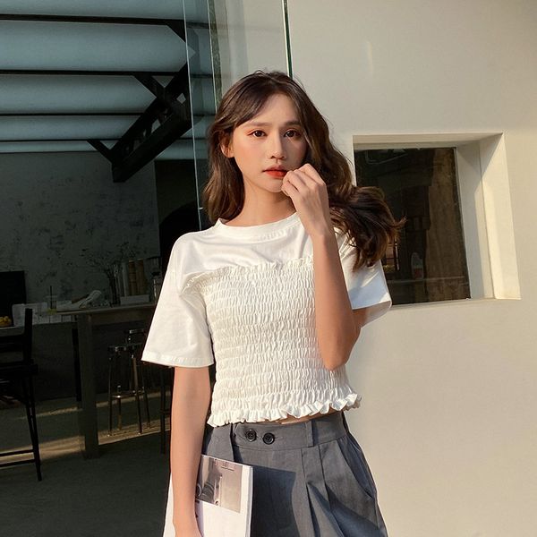 spring women 2020 summer style korean clothes harajuku fashion vintage tshirt friends fold stitching white t shirts women
spring women 2020 summer style korean clothes harajuku fashion vintage tshirt friends fold stitching white t shirts women