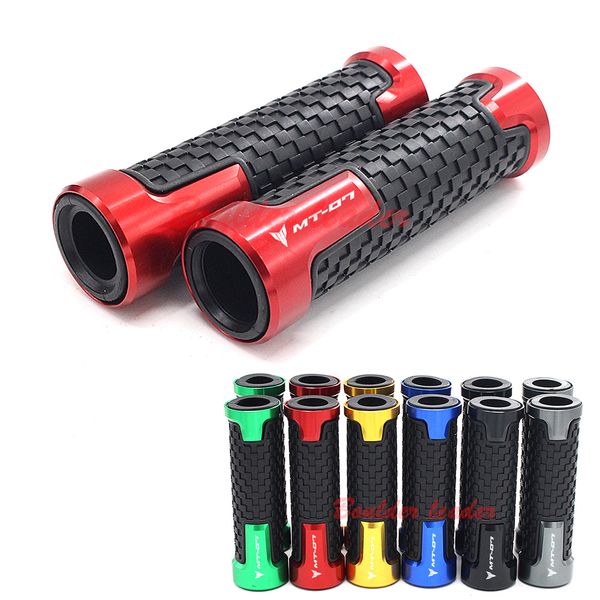 motorcycle handlebar cnc pvc grips for mt07 mt-07 mt 07 universal accessories handle grip