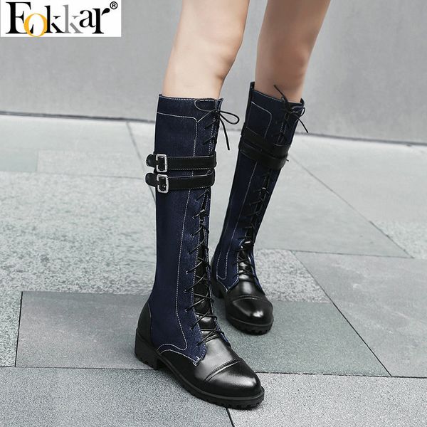 eokkar 2020 denim casual thigh high boots round toe med heels mid calf boots buckle black thick heels platform big size 45
eokkar 2020 denim casual thigh high boots round toe med heels mid calf boots buckle black thick heels platform big size 45