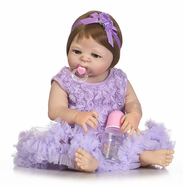 bebe reborn 57cm full silicone reborn baby doll kids playmate gift for girls baby alive soft toys bouquets doll
bebe reborn 57cm full silicone reborn baby doll kids playmate gift for girls baby alive soft toys bouquets doll