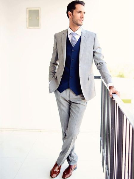 men wedding suits groom tuxedo light gray for 2020 groomsmen wear wool bleed, White;black