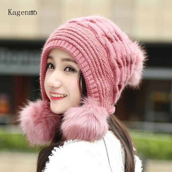 kagenmo knit women winter hat outdoor keep warm ear protection bomber hats casual cold autumn lady berets, Blue;gray
kagenmo knit women winter hat outdoor keep warm ear protection bomber hats casual cold autumn lady berets, Blue;gray