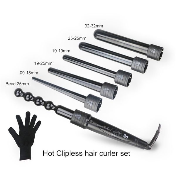 6 in 1 interchangeable hair curler curling iron cone bead styling tools multiple sizes ceramic 9 32mm magic hair curler 110 240v
6 in 1 interchangeable hair curler curling iron cone bead styling tools multiple sizes ceramic 9 32mm magic hair curler 110 240v