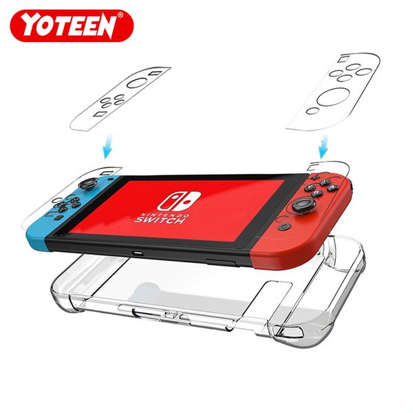 

Yoteen Кристалл защитный чехол для Nintendo переключатель ультра тонкий ПК прозрачный д