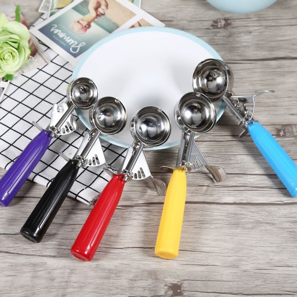 stainless steel ice cream scoops stacks round fruit mash spoon with plastic handle kitchen bar tools accessories 6/8/10/12/24/30 fa2835
stainless steel ice cream scoops stacks round fruit mash spoon with plastic handle kitchen bar tools accessories 6/8/10/12/24/30 fa2835