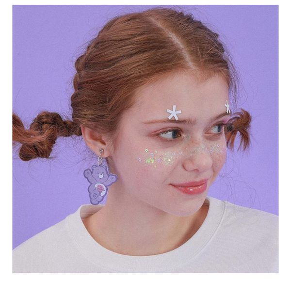 2019 europe and the united states new cute multi-color bear ear clip ear hook fashion ladies creative earrings ing, Silver
2019 europe and the united states new cute multi-color bear ear clip ear hook fashion ladies creative earrings ing, Silver