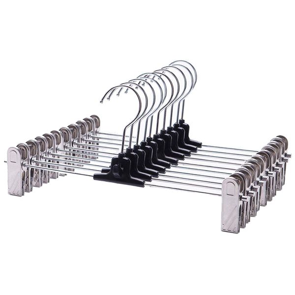 trouser hangers 10 pack add on skirt hangers with adjustable clips clothes pants jeans clamp non slip space savi
trouser hangers 10 pack add on skirt hangers with adjustable clips clothes pants jeans clamp non slip space savi