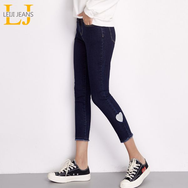 leijijeans new arrival spring plus size heart embroidery mid waist ankle length casual skinny pencil women stretch jeans, Blue
leijijeans new arrival spring plus size heart embroidery mid waist ankle length casual skinny pencil women stretch jeans, Blue