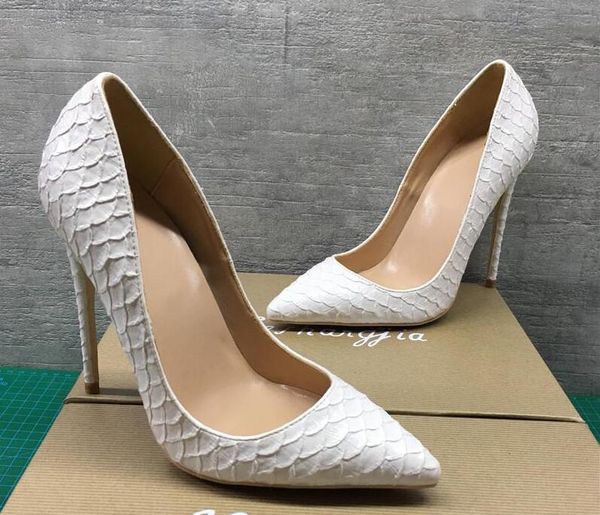 2019 fashion women girls white python snake leather poined toes high heeled heels shoes stiletto heel shoes pumps 12cm 10cm, Black
2019 fashion women girls white python snake leather poined toes high heeled heels shoes stiletto heel shoes pumps 12cm 10cm, Black