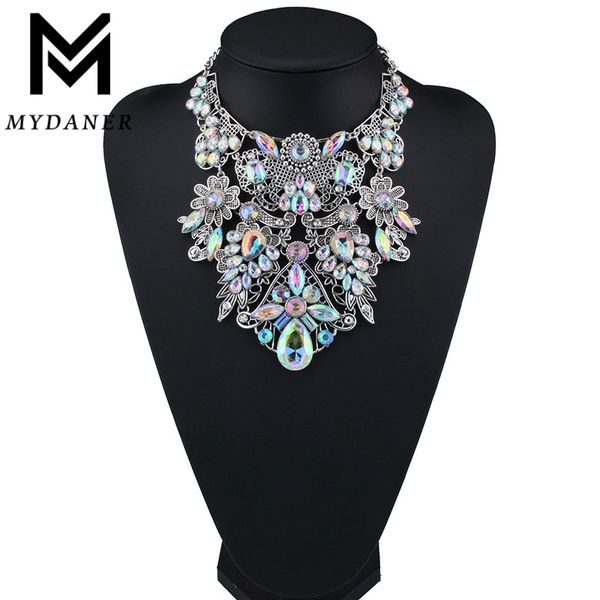 mydaner fashion brand rhinestone multicolored bohemian good quality chunky collar women choker maxi statement necklace jewelry, Golden;silver
mydaner fashion brand rhinestone multicolored bohemian good quality chunky collar women choker maxi statement necklace jewelry, Golden;silver
