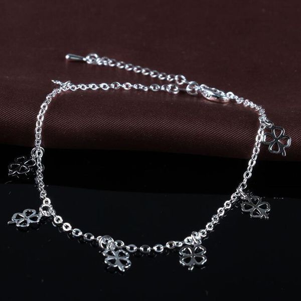 sell like cakes fashion 925 silver clover anklet simple temperament double anklet, suitable for ladies gift jl013, Red;blue
sell like cakes fashion 925 silver clover anklet simple temperament double anklet, suitable for ladies gift jl013, Red;blue