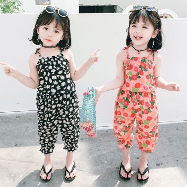 kids designer clothes girls floral sling suit 2020 baby two-piece suit foreign style children, White
kids designer clothes girls floral sling suit 2020 baby two-piece suit foreign style children, White