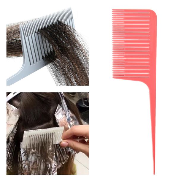 professional weaving & sectioning foiling comb for hair coloring and highlighting, hair dye styling tool for salon use, Silver
professional weaving & sectioning foiling comb for hair coloring and highlighting, hair dye styling tool for salon use, Silver