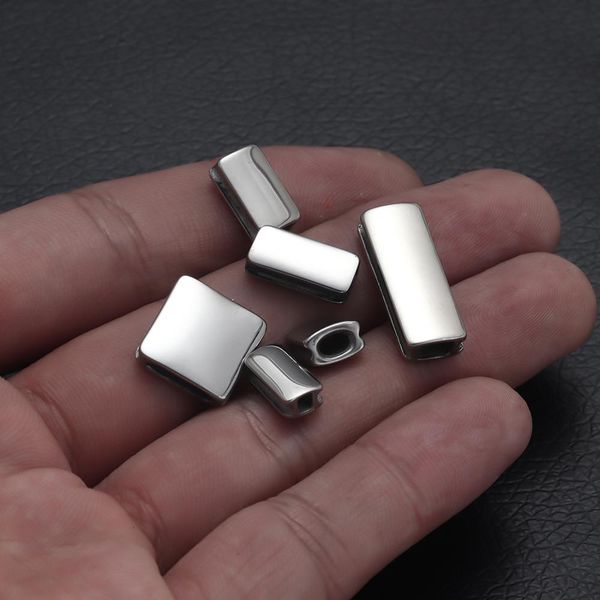 4pcs 316l stainless steel small hole beads metal slider charm spacer beads for jewelry making beaded bracelet diy accessories
4pcs 316l stainless steel small hole beads metal slider charm spacer beads for jewelry making beaded bracelet diy accessories
