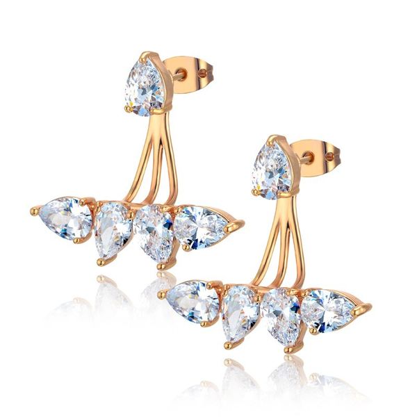 wedding cz zircon crystal heart earrings gold color stud earrings women jewelry, Golden;silver
wedding cz zircon crystal heart earrings gold color stud earrings women jewelry, Golden;silver