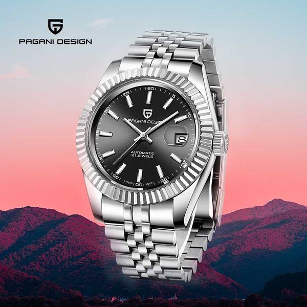 watches for men pagani design sapphire crystal dial window sports men's watches classic business wristwatch reloj hombre, Slivery;brown
watches for men pagani design sapphire crystal dial window sports men's watches classic business wristwatch reloj hombre, Slivery;brown