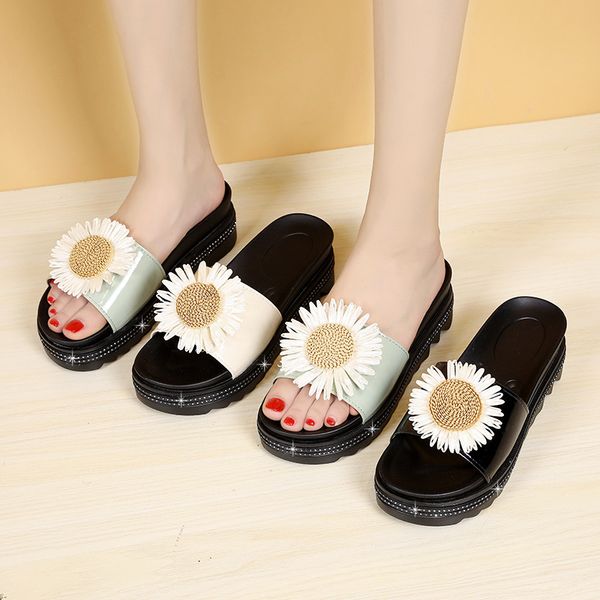 women bohemia slippers summer beach casual shoes crystal wedges slipper lightweight platform mujer slides women's retro slate, Black
women bohemia slippers summer beach casual shoes crystal wedges slipper lightweight platform mujer slides women's retro slate, Black