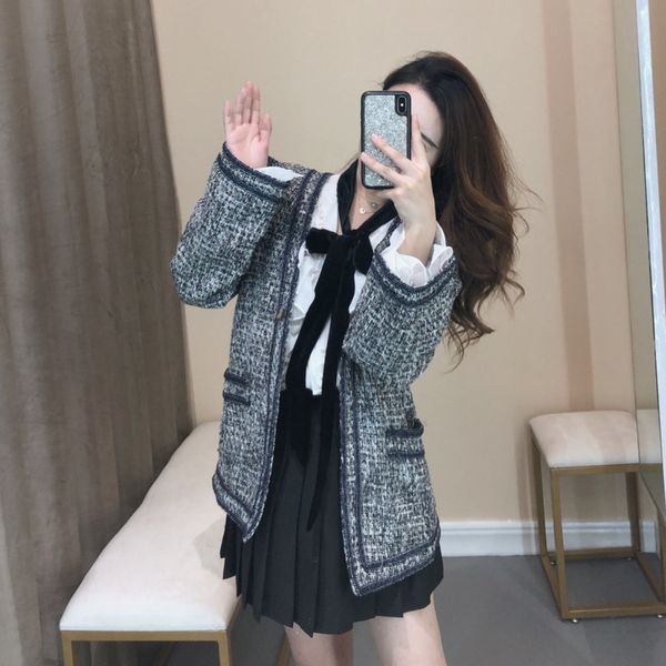 tvvovvin gray linen stitching blue woven jacket one button loose woman coat casual simple fashion 2019 autumn winter new f208, Black;brown
tvvovvin gray linen stitching blue woven jacket one button loose woman coat casual simple fashion 2019 autumn winter new f208, Black;brown