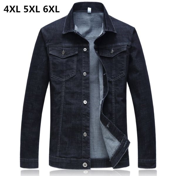 big size men's denim jacket 2019 spring new fashion casual black lapel jean jackets male streetwear brand clothes 4xl 5xl 6xl, Black;brown
big size men's denim jacket 2019 spring new fashion casual black lapel jean jackets male streetwear brand clothes 4xl 5xl 6xl, Black;brown