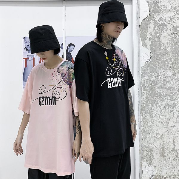 ins tide brand jacket in national customs lotus round neck short sleeve tide brand lovers dress loose shoulder sleeve t shirt men and women, White;black
ins tide brand jacket in national customs lotus round neck short sleeve tide brand lovers dress loose shoulder sleeve t shirt men and women, White;black