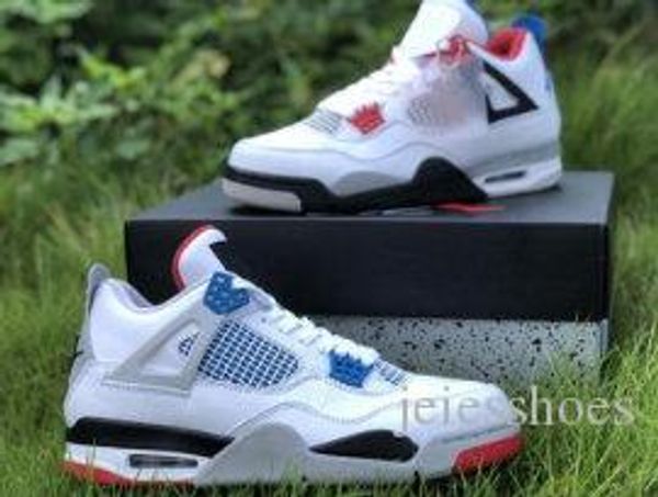 4s what the 4 white fire red tech grey military blue man basketball designer shoes 7-12
4s what the 4 white fire red tech grey military blue man basketball designer shoes 7-12