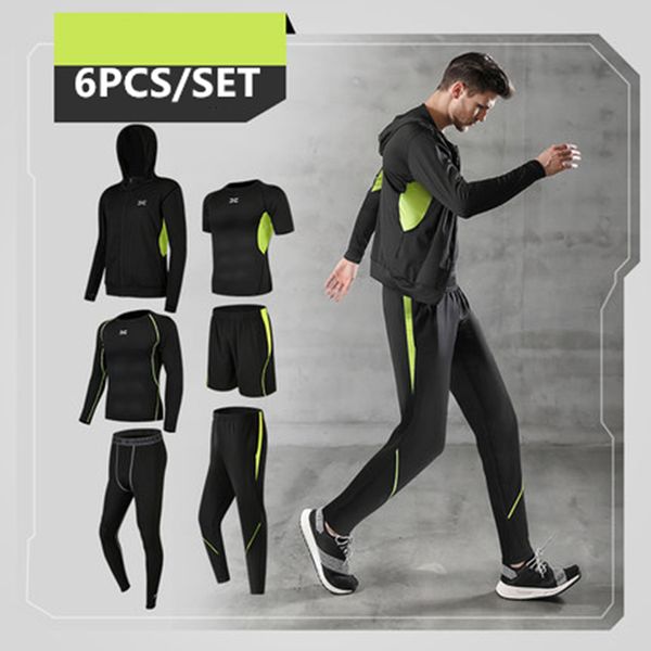 quick dry running set men 6pcs/set sports tights wear compression tracksuits gym fitness sportswear basketball jogging underwear, Black;blue
quick dry running set men 6pcs/set sports tights wear compression tracksuits gym fitness sportswear basketball jogging underwear, Black;blue