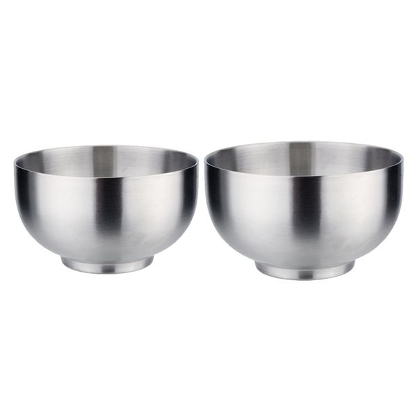 2x insulated bowls for soup serving mixing bowl 304 stainless steel tableware
2x insulated bowls for soup serving mixing bowl 304 stainless steel tableware