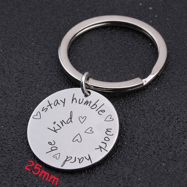 hand stamped stay humble work hard be kind round key ring inspire gift new style keychain fashion key fobs jewelry, Silver
hand stamped stay humble work hard be kind round key ring inspire gift new style keychain fashion key fobs jewelry, Silver