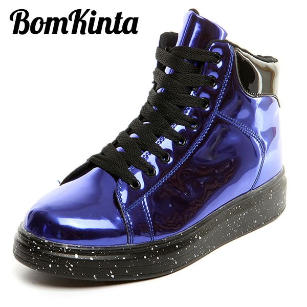 bomkinta 2019 autumn winter new england boots glossy patent leather smooth male boots thick-soled motorcycle shoes men, Black
bomkinta 2019 autumn winter new england boots glossy patent leather smooth male boots thick-soled motorcycle shoes men, Black