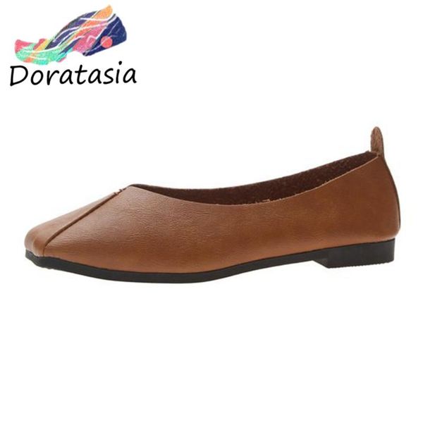 doratasia consise girl square toe slip on shallow low heel flats spring flats women office casual solid fashion shoes woman, Black
doratasia consise girl square toe slip on shallow low heel flats spring flats women office casual solid fashion shoes woman, Black