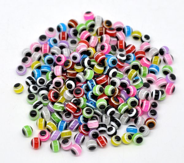 new beads jewelry resin spacer accessory beads ball mixed eye pattern about 6mm dia hole approx 1.3mm, Silver
new beads jewelry resin spacer accessory beads ball mixed eye pattern about 6mm dia hole approx 1.3mm, Silver