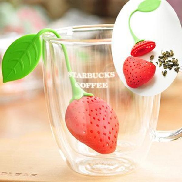 new fruit strawberry shape silicone tea infuser strainer herbal spices leaf rt ing
new fruit strawberry shape silicone tea infuser strainer herbal spices leaf rt ing