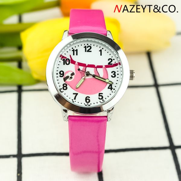 cute sloth belt watch in kids cartoon luminous pointer animal quartz wristwatch, Slivery;brown
cute sloth belt watch in kids cartoon luminous pointer animal quartz wristwatch, Slivery;brown