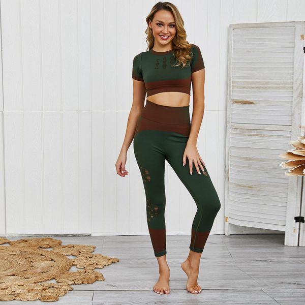 female 2pcs yoga set summer sport set for women gym clothes fitness crop shirt + female running leggings tracksuit for women, White;red
female 2pcs yoga set summer sport set for women gym clothes fitness crop shirt + female running leggings tracksuit for women, White;red