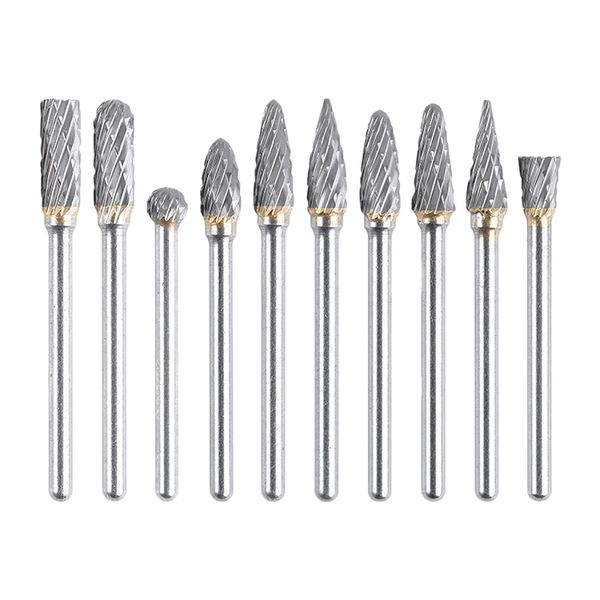 10pcs 1/8 rotary file solid carbide rotary burr set drill grinding cutter tools bits set for diy wood-working carving
10pcs 1/8 rotary file solid carbide rotary burr set drill grinding cutter tools bits set for diy wood-working carving