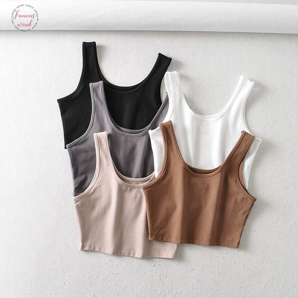 tank top sexy лето женщин crop топы без рукавов коротких хлопок u воротника трикотажного bar drop доставки, White
tank top sexy лето женщин crop топы без рукавов коротких хлопок u воротника трикотажного bar drop доставки, White
