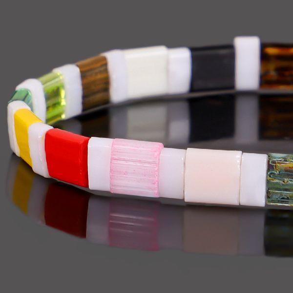 fashion- colorful miyuki tila tile glass seed beads vsco girl frienship bracelets boho retractable wristband jewelry gifts for women girls, Black
fashion- colorful miyuki tila tile glass seed beads vsco girl frienship bracelets boho retractable wristband jewelry gifts for women girls, Black