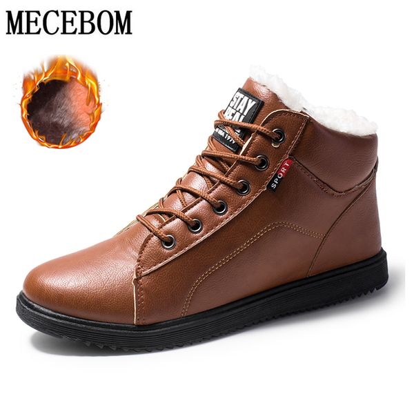 men snow boots leather upper keep warm ankle boots thicken plush snow high fashion thick bottom non-slip men shoes, Black
men snow boots leather upper keep warm ankle boots thicken plush snow high fashion thick bottom non-slip men shoes, Black