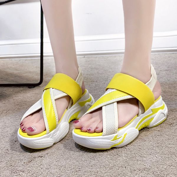 candy colors mesh sport sandals women novel elastic band platform wedge sandals women summer breathable beach shoes 2020, Black
candy colors mesh sport sandals women novel elastic band platform wedge sandals women summer breathable beach shoes 2020, Black