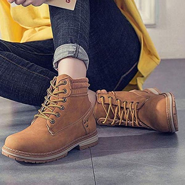 womens high boots matte pu leather lace up shoes for spring winter plus size mug88, Black
womens high boots matte pu leather lace up shoes for spring winter plus size mug88, Black